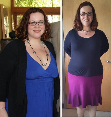 Amanda lost 30 pounds and 6.5 inches off her waist!