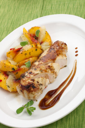 Chicken and Peaches